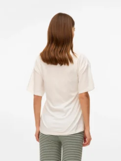 Normal geschnitten Rundhals Top