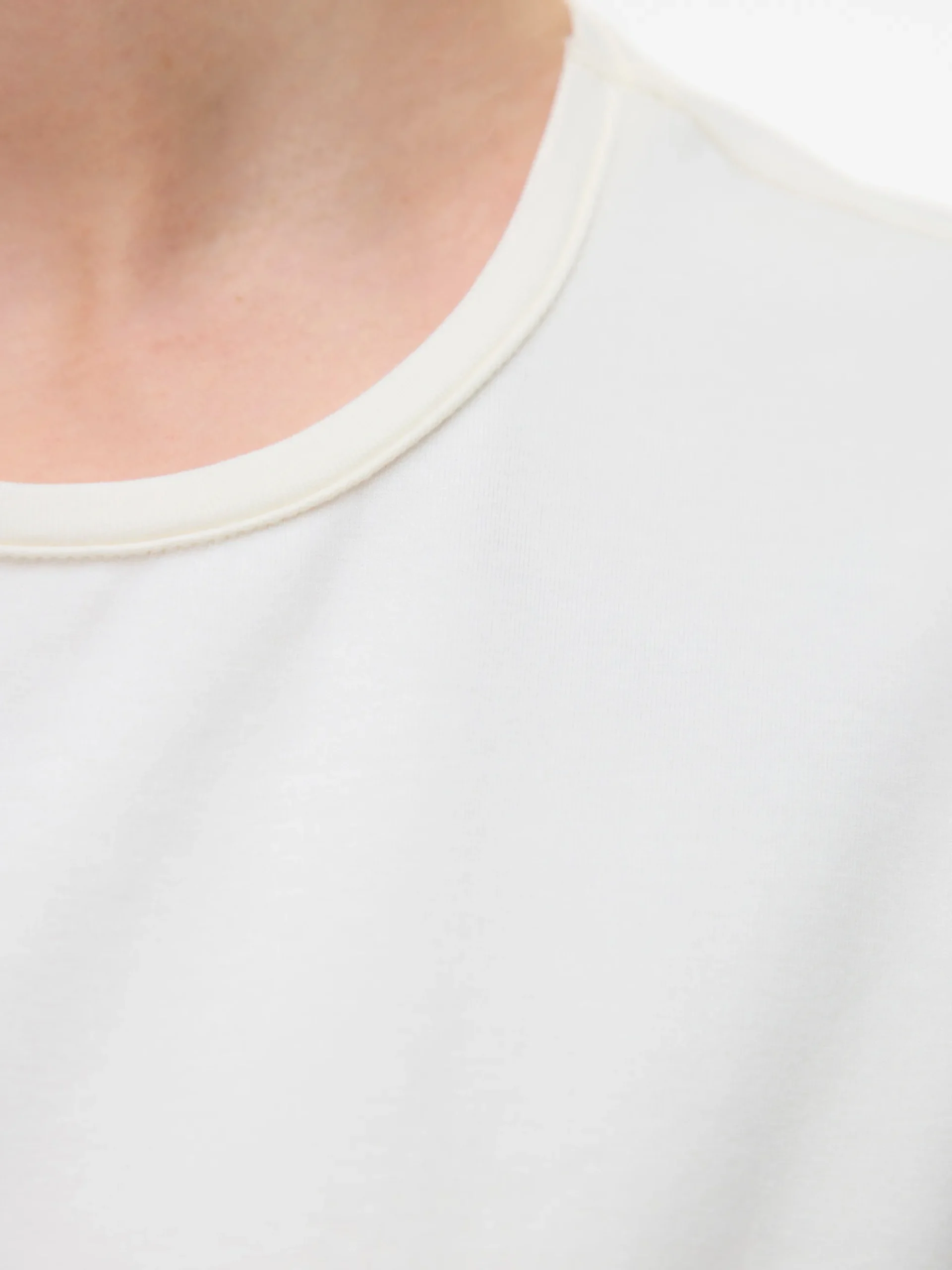 Normal geschnitten Rundhals Top