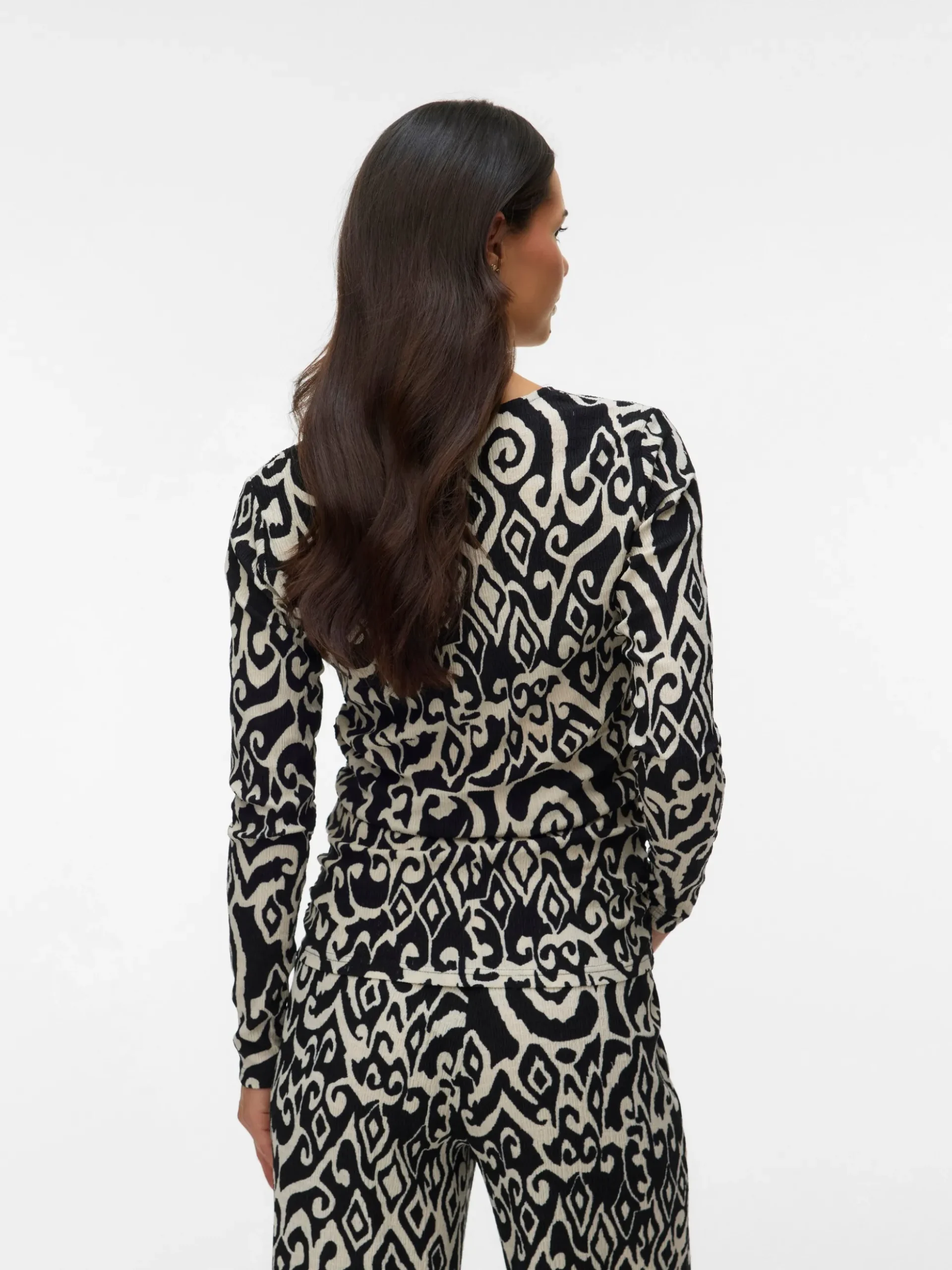 Normal geschnitten Rundhals Top