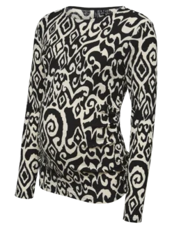 Normal geschnitten Rundhals Top