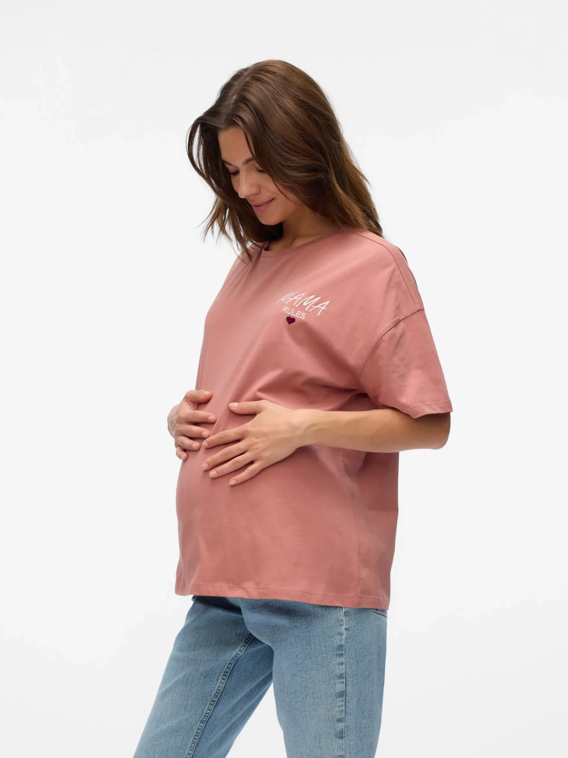 Normal geschnitten Rundhals T-Shirt