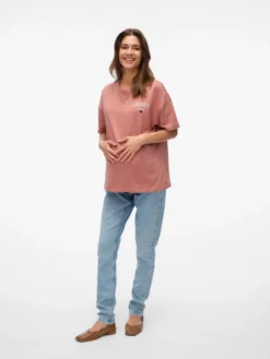 Normal geschnitten Rundhals T-Shirt