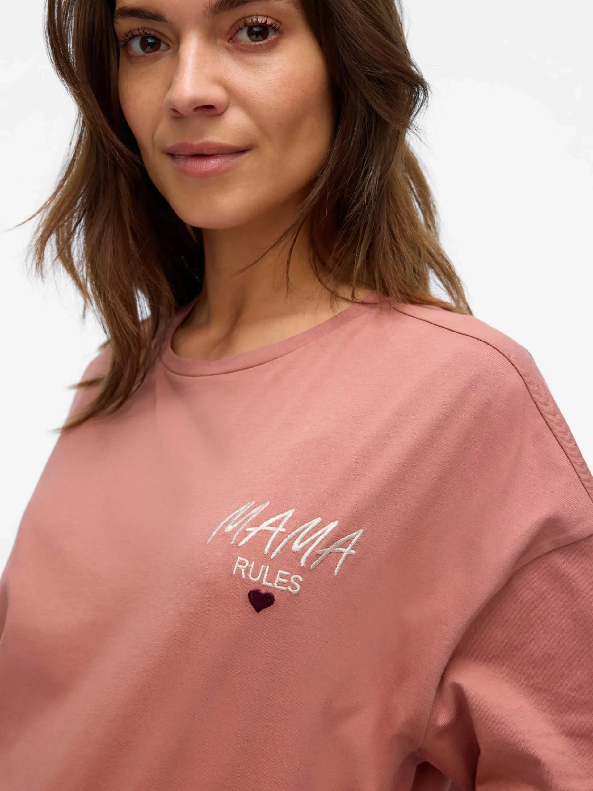 Normal geschnitten Rundhals T-Shirt