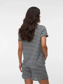 Normal geschnitten Rundhals Top
