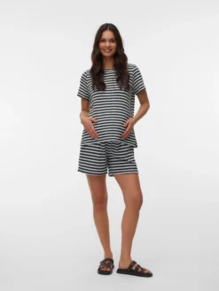 Normal geschnitten Rundhals Top