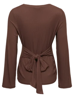 Normal geschnitten Rundhals Top
