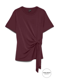 Normal geschnitten Rundhals Top
