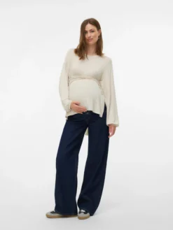 Normal geschnitten Rundhals Top