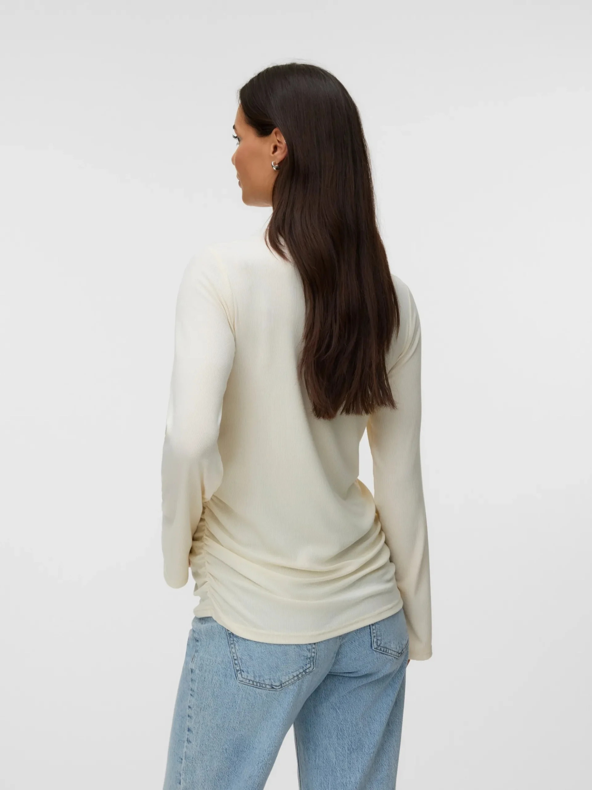 Normal geschnitten Rundhals Top