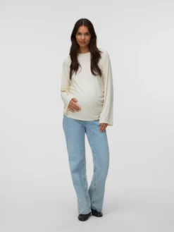 Normal geschnitten Rundhals Top