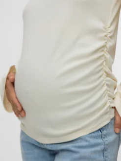 Normal geschnitten Rundhals Top