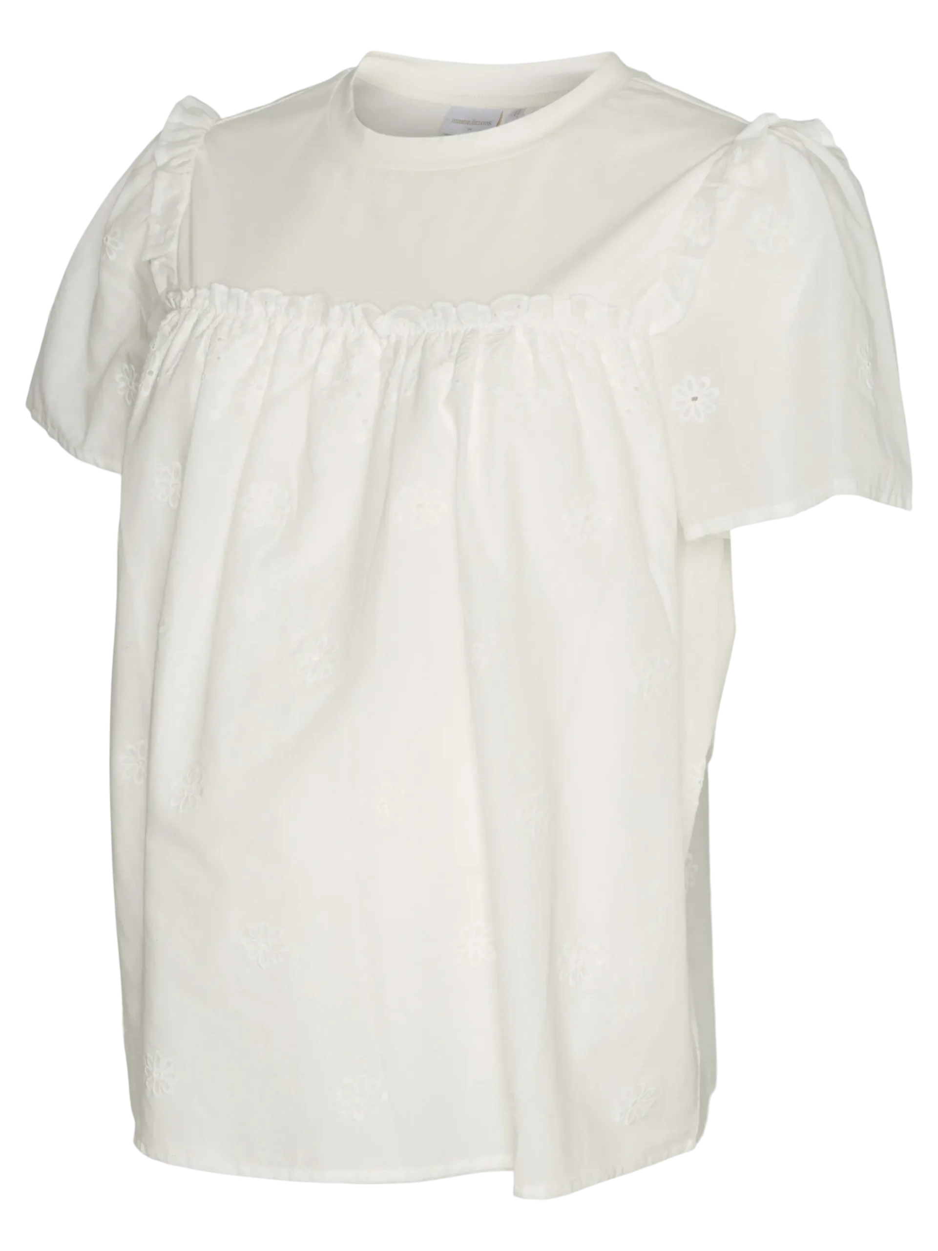 Normal geschnitten Rundhals Top
