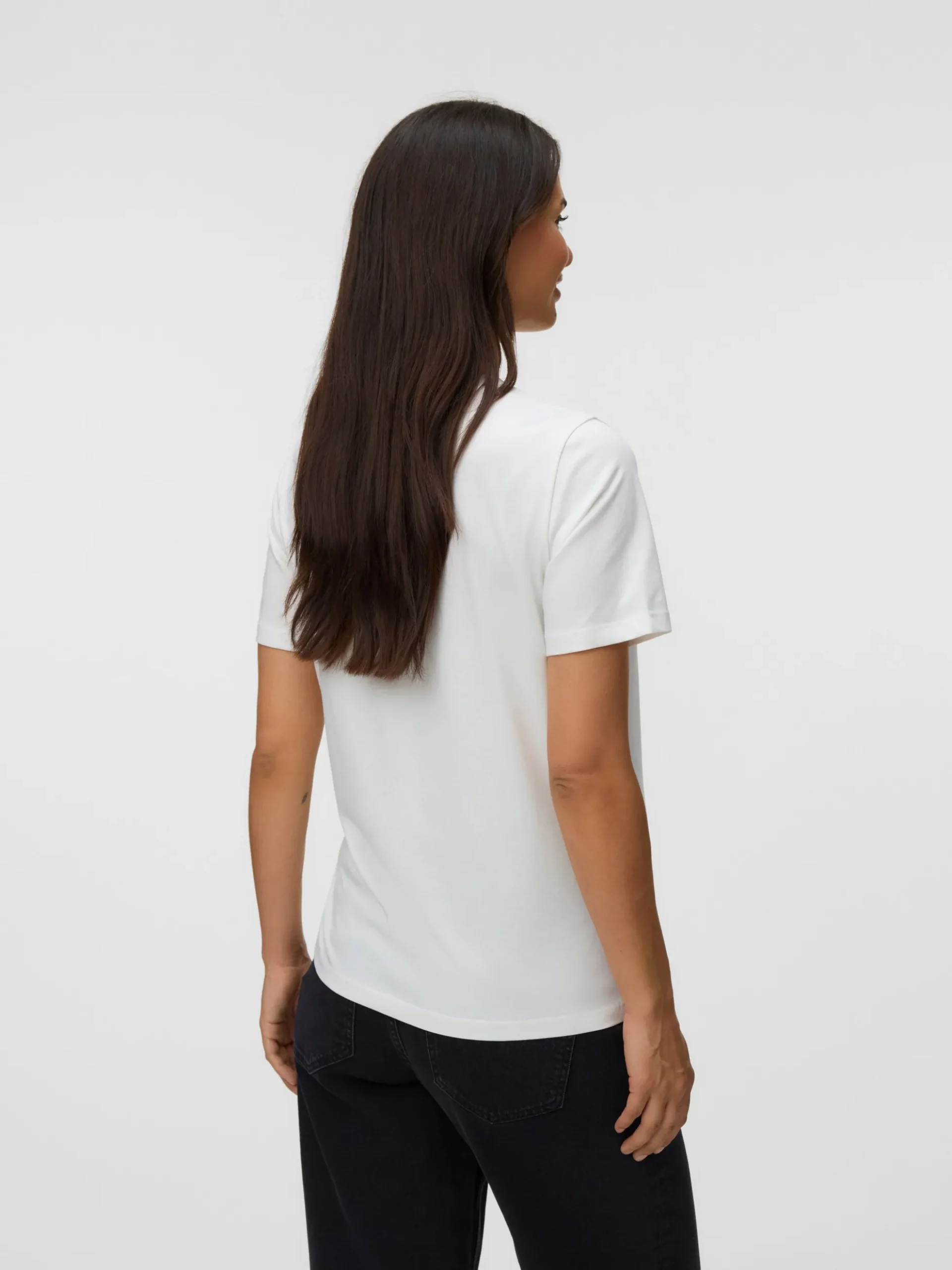 Normal geschnitten Rundhals T-Shirt