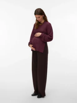 Normal geschnitten Rundhals Top