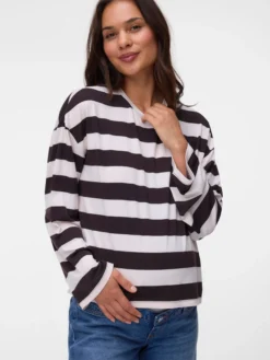 Normal geschnitten Rundhals Top