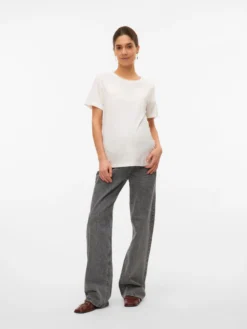Normal geschnitten Rundhals T-Shirt