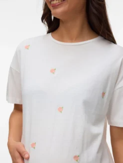 Normal geschnitten Rundhals T-Shirt