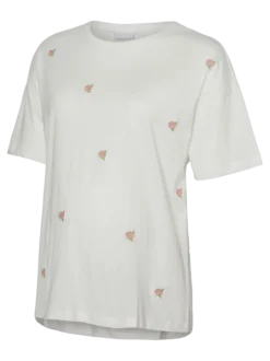 Normal geschnitten Rundhals T-Shirt