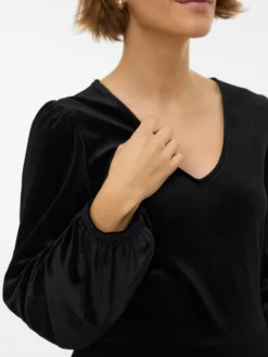 Normal geschnitten Rundhals Top