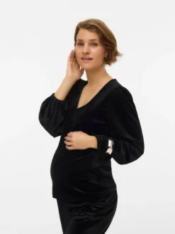 Normal geschnitten Rundhals Top