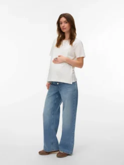 Normal geschnitten Rundhals T-Shirt