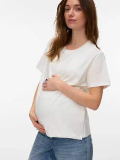 Normal geschnitten Rundhals T-Shirt