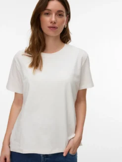 Normal geschnitten Rundhals T-Shirt