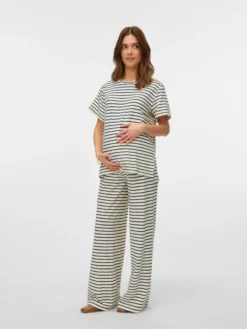 Normal geschnitten Rundhals Top