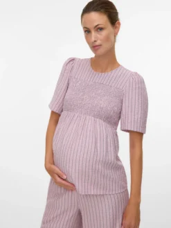 Normal geschnitten Rundhals Top