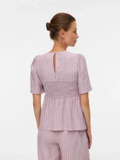 Normal geschnitten Rundhals Top