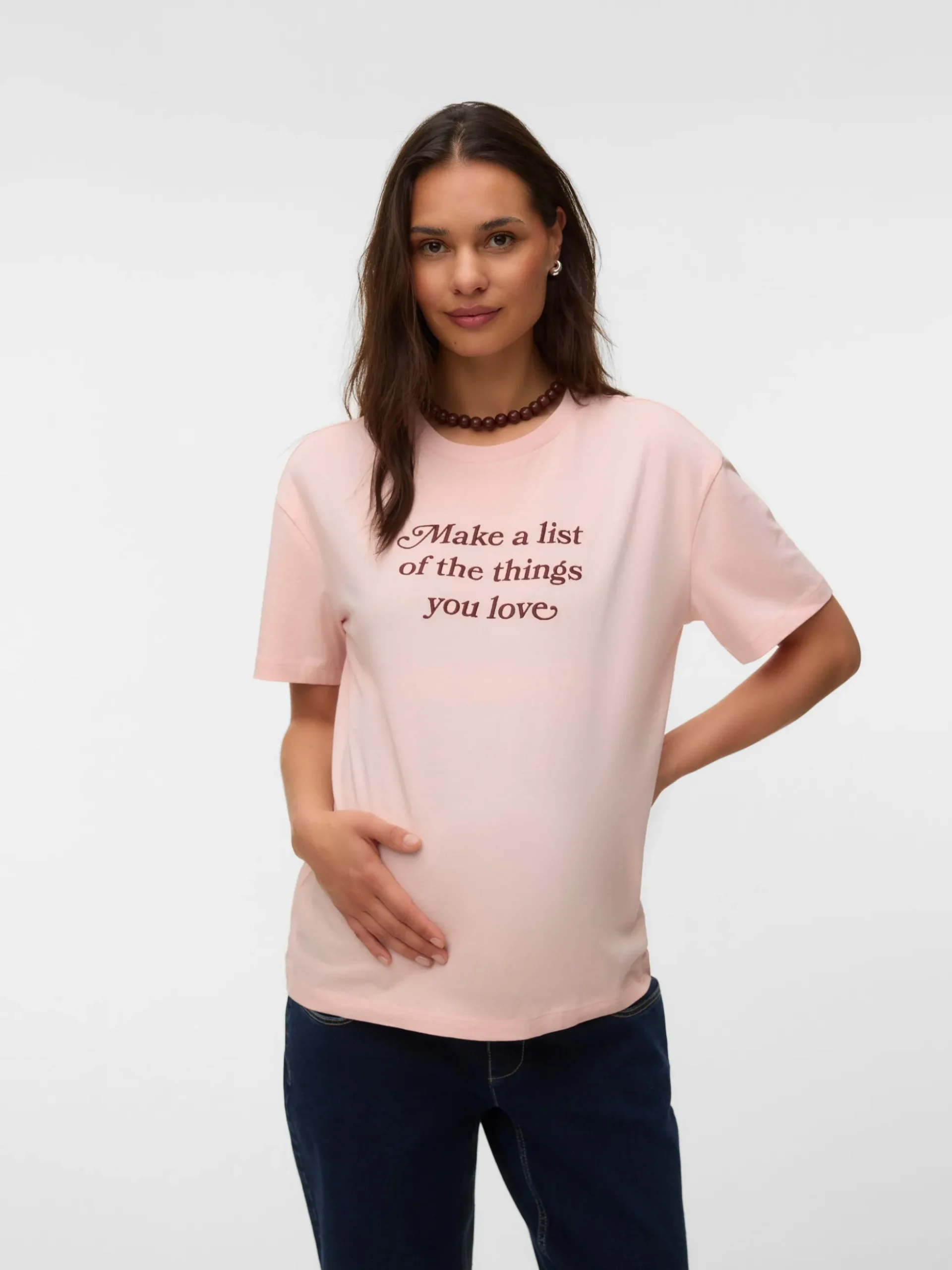 Normal geschnitten Rundhals T-Shirt