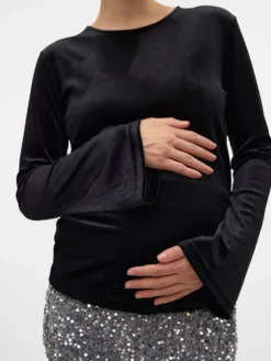 Normal geschnitten Rundhals Top