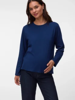 Normal geschnitten Rundhals Top