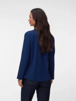 Normal geschnitten Rundhals Top