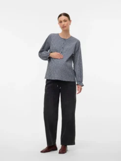 Normal geschnitten Rundhals Top