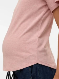 Normal geschnitten Rundhals Top