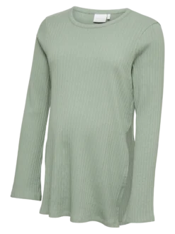Normal geschnitten Rundhals Top