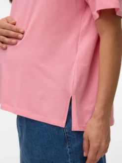 Normal geschnitten Rundhals Top