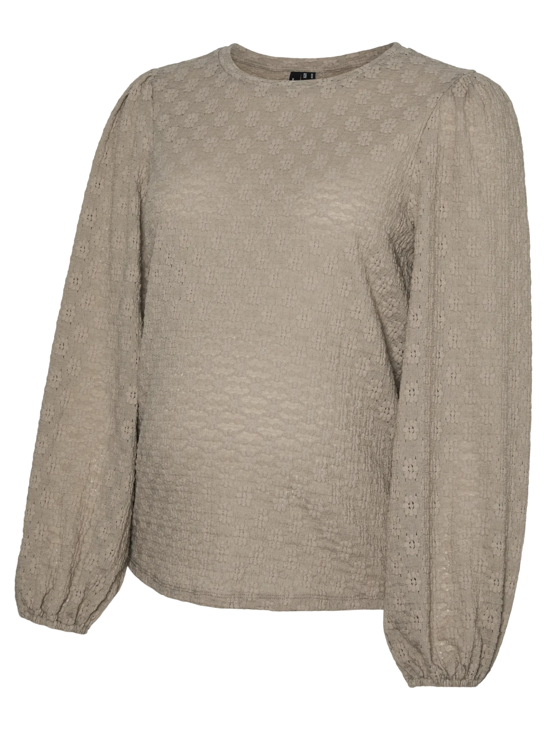 Normal geschnitten Rundhals Top