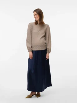 Normal geschnitten Rundhals Top
