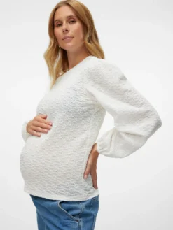 Normal geschnitten Rundhals Top