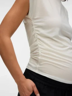 Normal geschnitten Rundhals Top