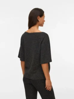 Normal geschnitten Rundhals Top