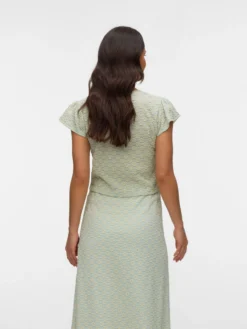 Normal geschnitten Rundhals Top
