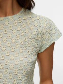 Normal geschnitten Rundhals Top