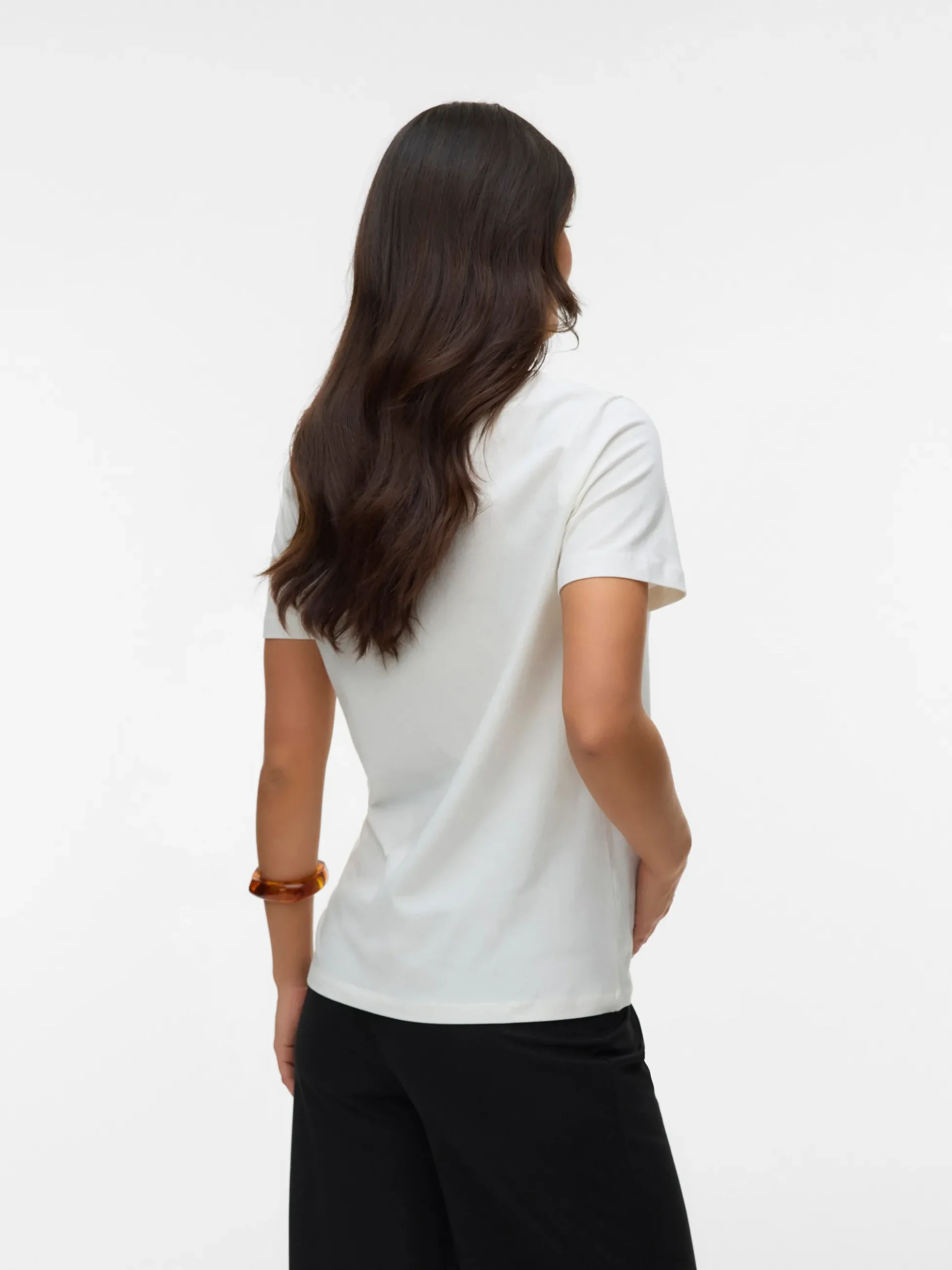 Normal geschnitten Rundhals T-Shirt
