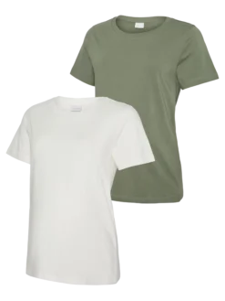 Normal geschnitten Rundhals T-Shirt