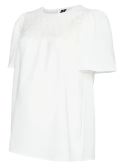 Normal geschnitten Rundhals Top