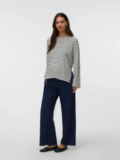 Normal geschnitten Rundhals Top
