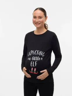 Normal geschnitten Rundhals Top